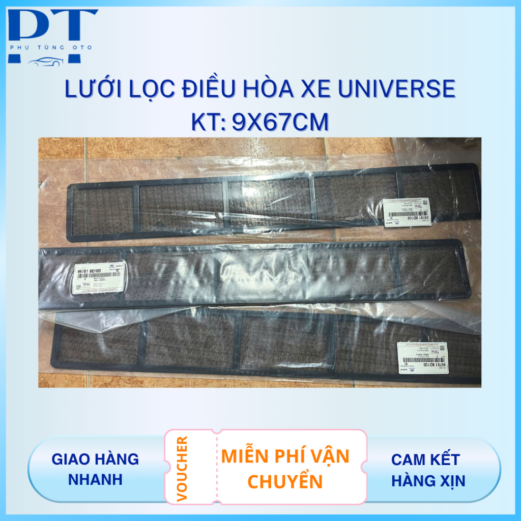 Lưới Lọc Điều Hòa Xe Khách Hyundai Universe Mobis Chính Hãng 9X67cm