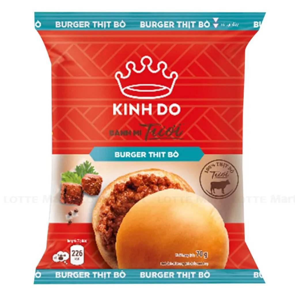Bánh Mì Tươi Kinh Đô Burger Thịt Bò