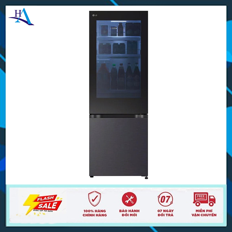 Tủ lạnh LG Inverter 340 lít InstaView LBB33BLMAI (Free Ship Nội Thành TP.HCM-Ngoài Tỉnh Liên Hệ Shop