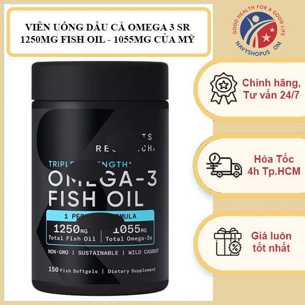 Dầu SR Fish Oil Omega 3 - 150 Viên Của Mỹ [BILL AIR - STORE]