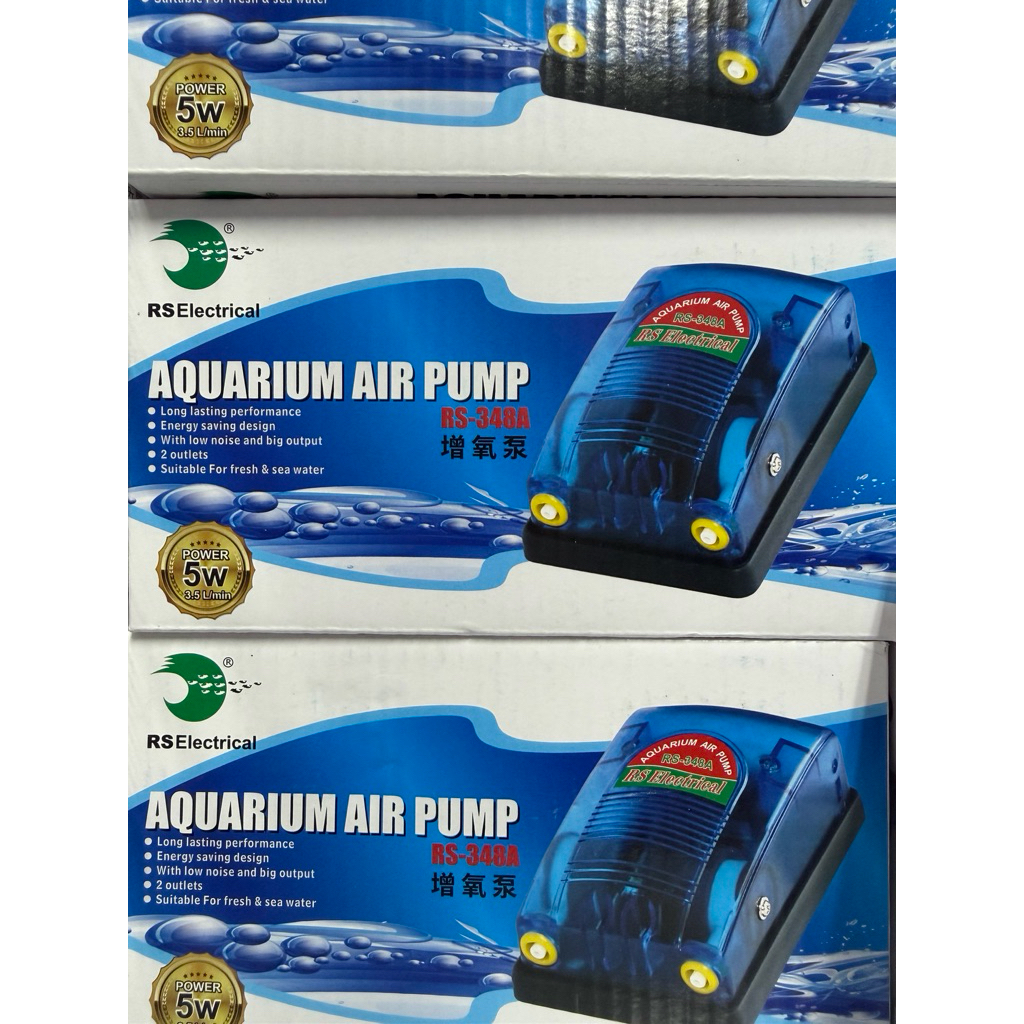 Máy Sủi Khí Oxy 2 vòi RS -348A - Cho Hồ Cá, Bể Cá Cao Cấp [348A]