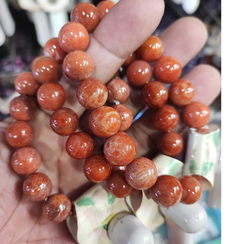 Vòng tay đá san hô đỏ phong thủy