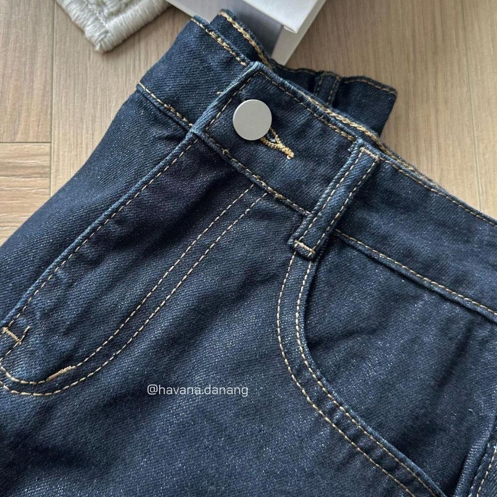 Chân váy jeans mini dáng ngắn JESSE basic có quần bảo hộ HAVANA #7862 CV440 | BigBuy360 - bigbuy360.vn