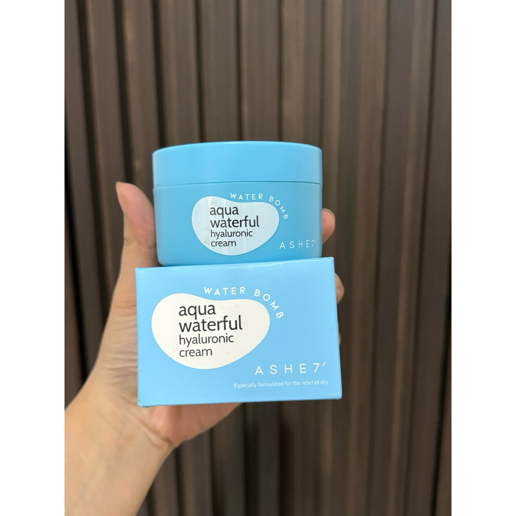 Kem Dưỡng Ẩm ASHSEVEN AQUA WATERFUL HYALURONIC CREAM 100ML(ASHE7)