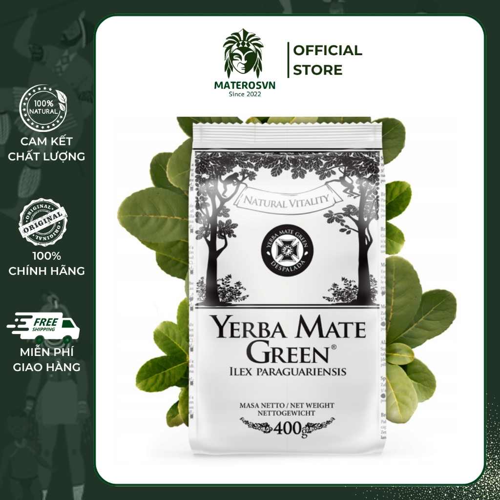 Trà Yerba MATE GREEN Despalada Cao Cấp – Mate Xanh Ít Cành, Nhẹ Dịu
