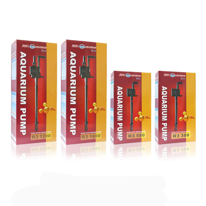 Máy Bơm đa năng 3 trong 1 R3 380, R3 580, R3 1000, R3 1200 cho Bể Cá tặng kèm 01 càng cua ghim máy l