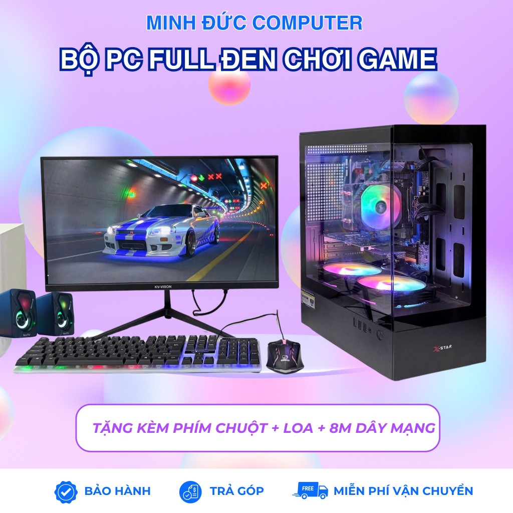 Bộ máy tính I5 i7 vga 750ti,1060 Siêu nhanh chơi game Liên Minh, Đột Kích ,Free Fire ,Truy Kích, Aud