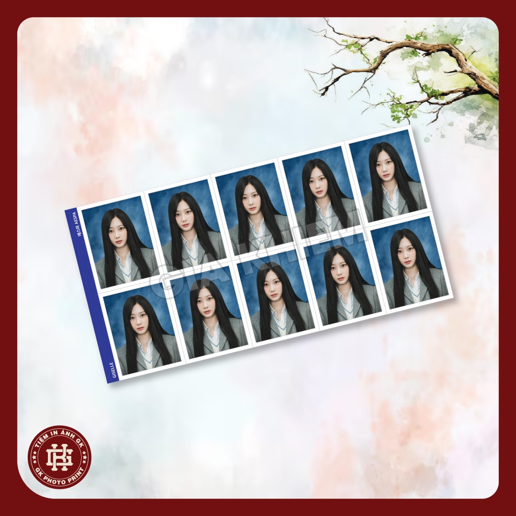 ID Photo AESPA - Ningning * Giselle * Karina * Winter - Ảnh thẻ AESPA Size 3x4cm