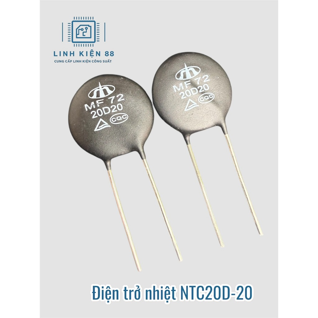 5 hoặc 10 con Điện trở nhiệt MF72 NTC20D-20 NTC 20D-20 mới