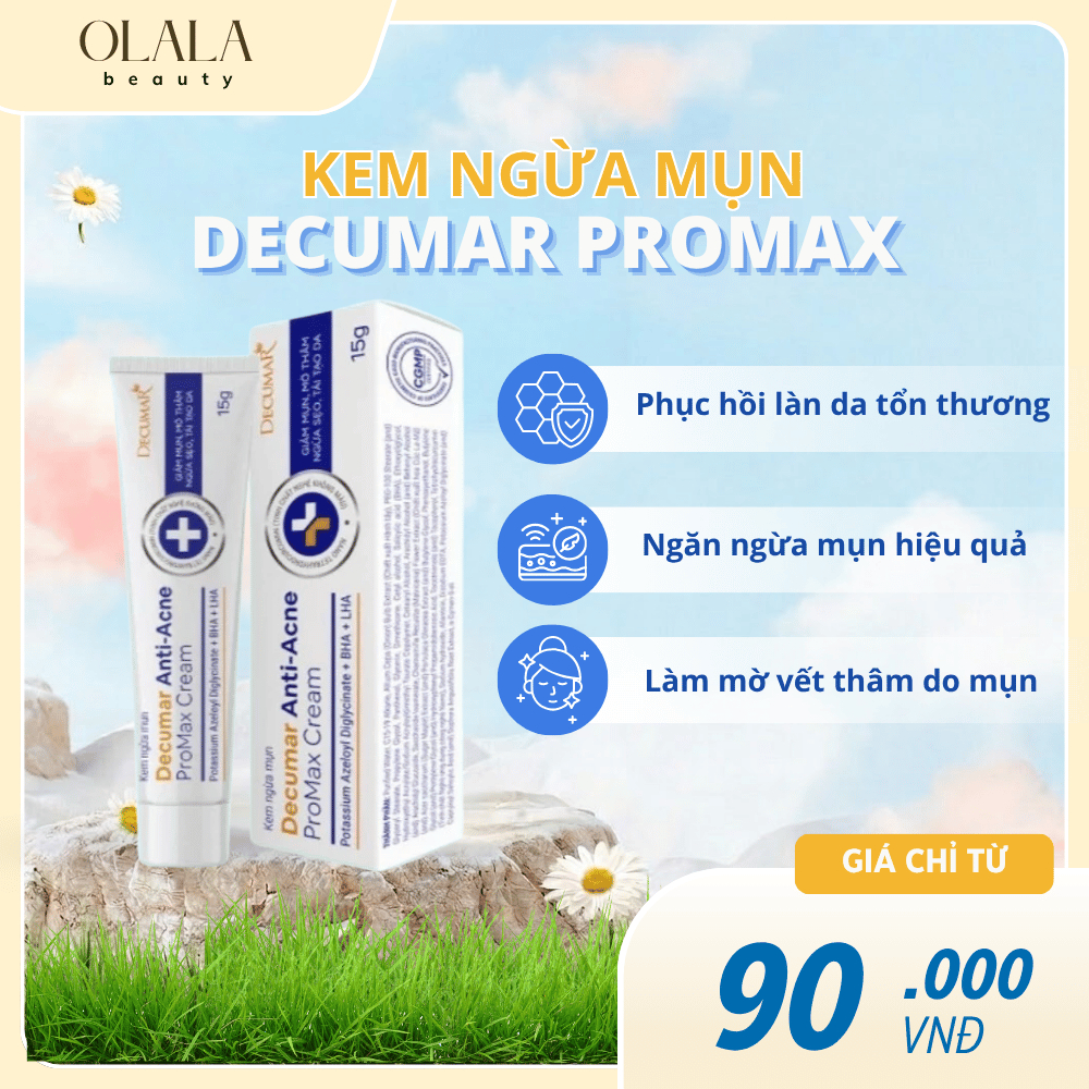 Kem Chấm Mụn Decumar ProMax Giảm Sưng Viêm, Mờ Thâm Sẹo 15g