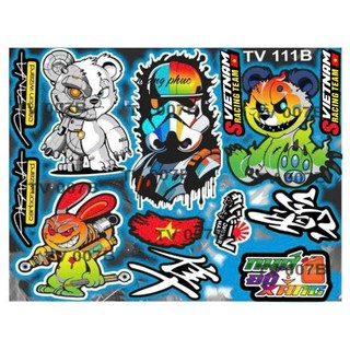 STIKER tem thỏ cầm phuộc.......
