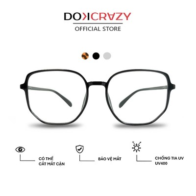 Gọng kính DOKCRAZY VORN Chất Liệu Nhựa Dẻo TR90 Hot Trend, Chống ánh sáng xanh, tia UV400, Unisex, Gọng Teen