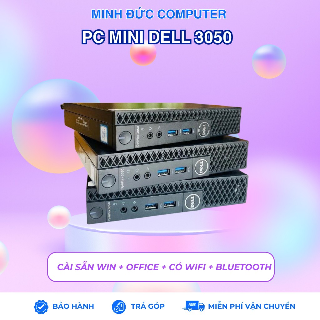 Mini PC Dell Optiplex 3050 Micro Core i3/i5/i7 (Wifi - bluetooth theo máy) - Dùng mượt văn phòng