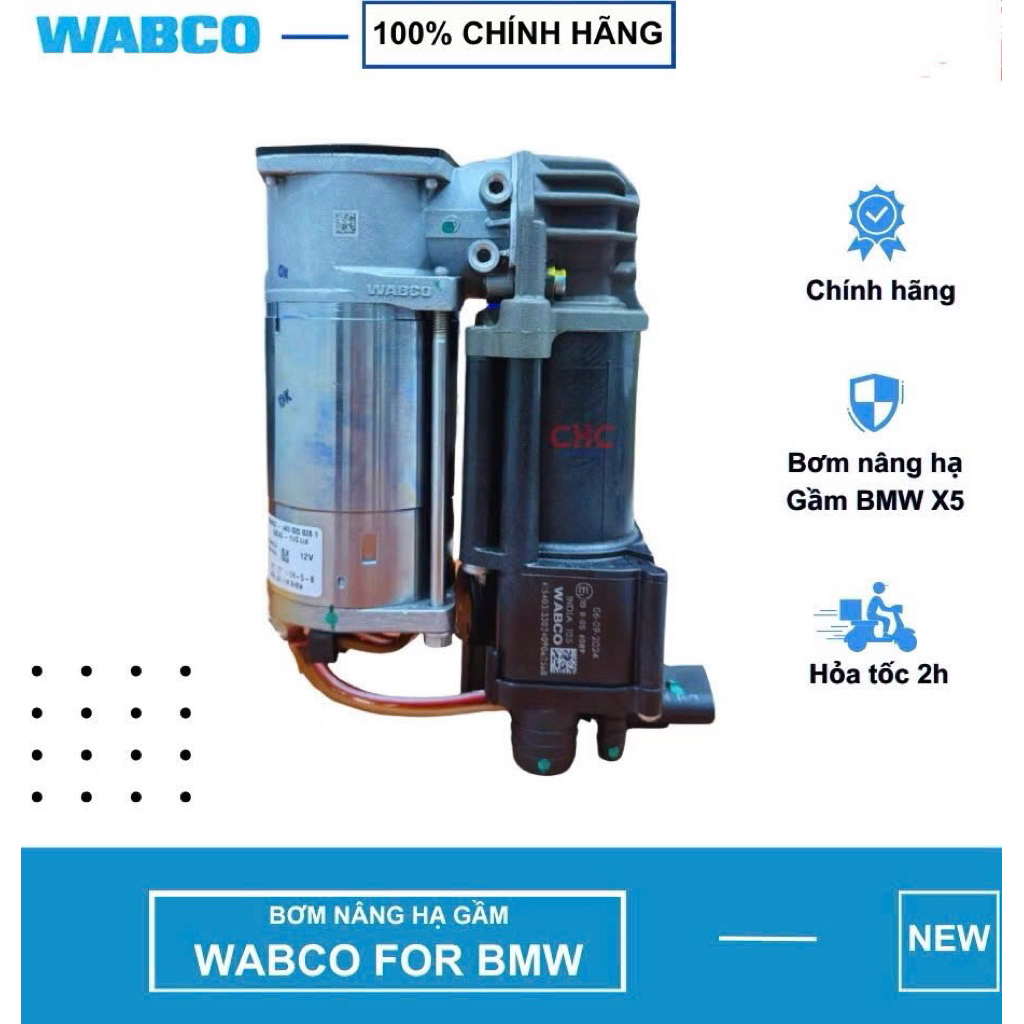 Bơm nâng gầm xe BMW X5, Vinfast Lux SA, Vinfast president, WABCO OEM BMW F15 X5 14-19 (Made in India
