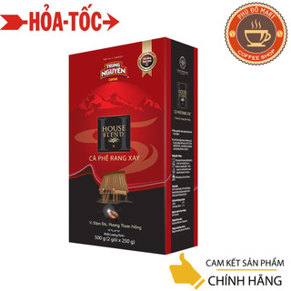 Cà phê rang xay pha phin house blend trung nguyên loại hộp 500gr