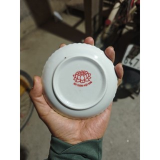 Đĩa để trầu cau men lam các cỡ(10/12/14/16/18) cm.