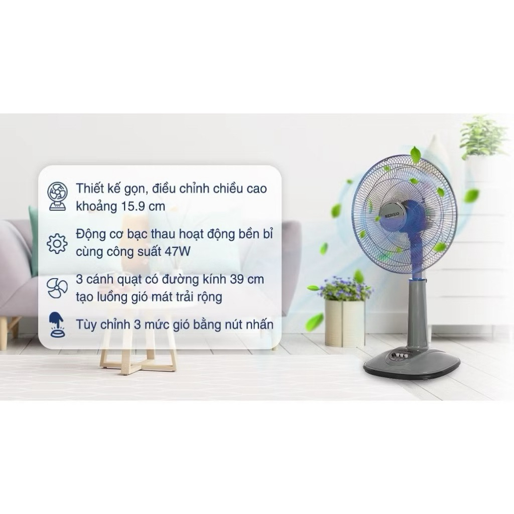 Quạt lửng Senko 3 cánh L1638 - 47W
