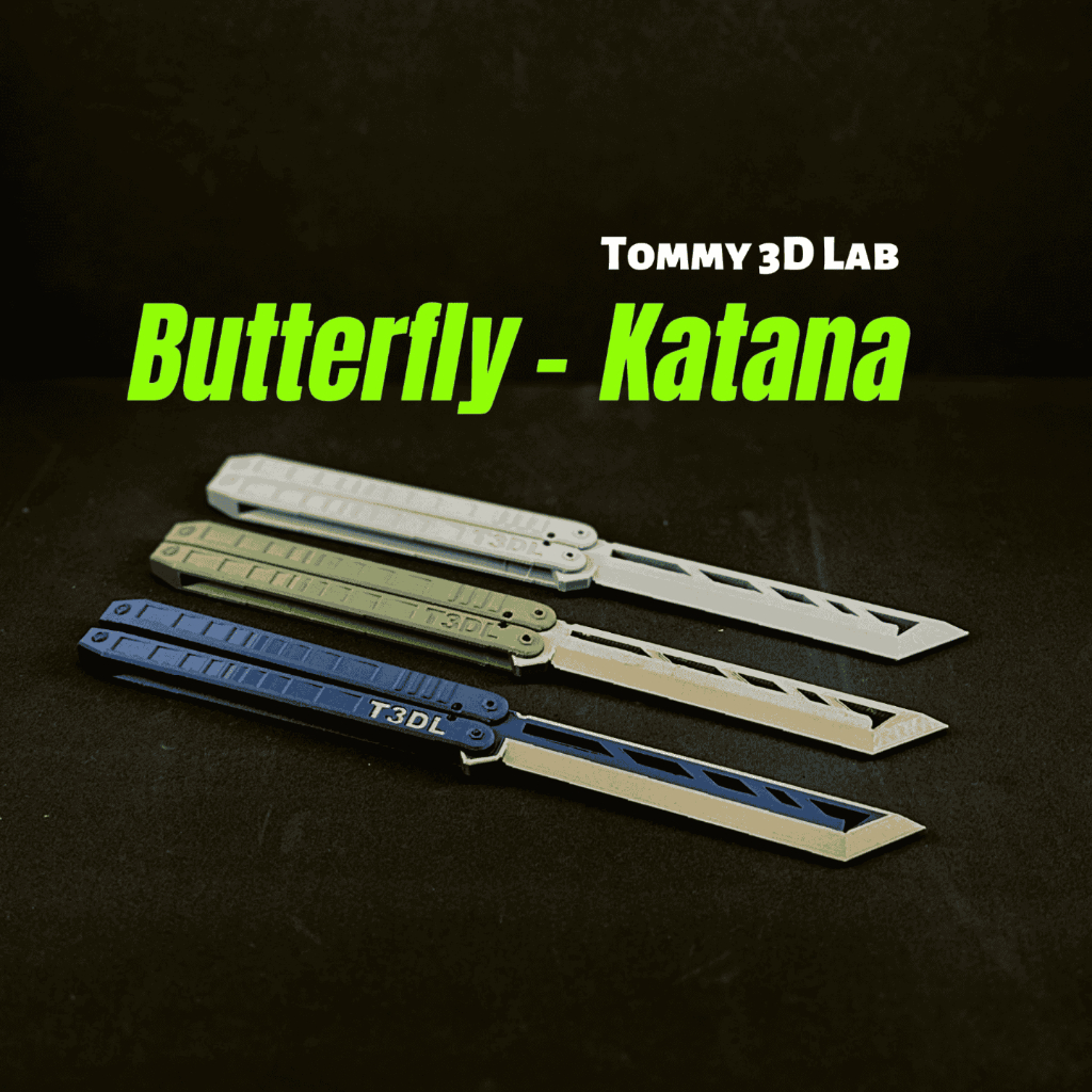 [HOT] D ao Bướm Tập Múa (Balisong Trainer) In 3D Cực Chất - An Toàn Tuyệt Đối, Trượt Siêu Mượt