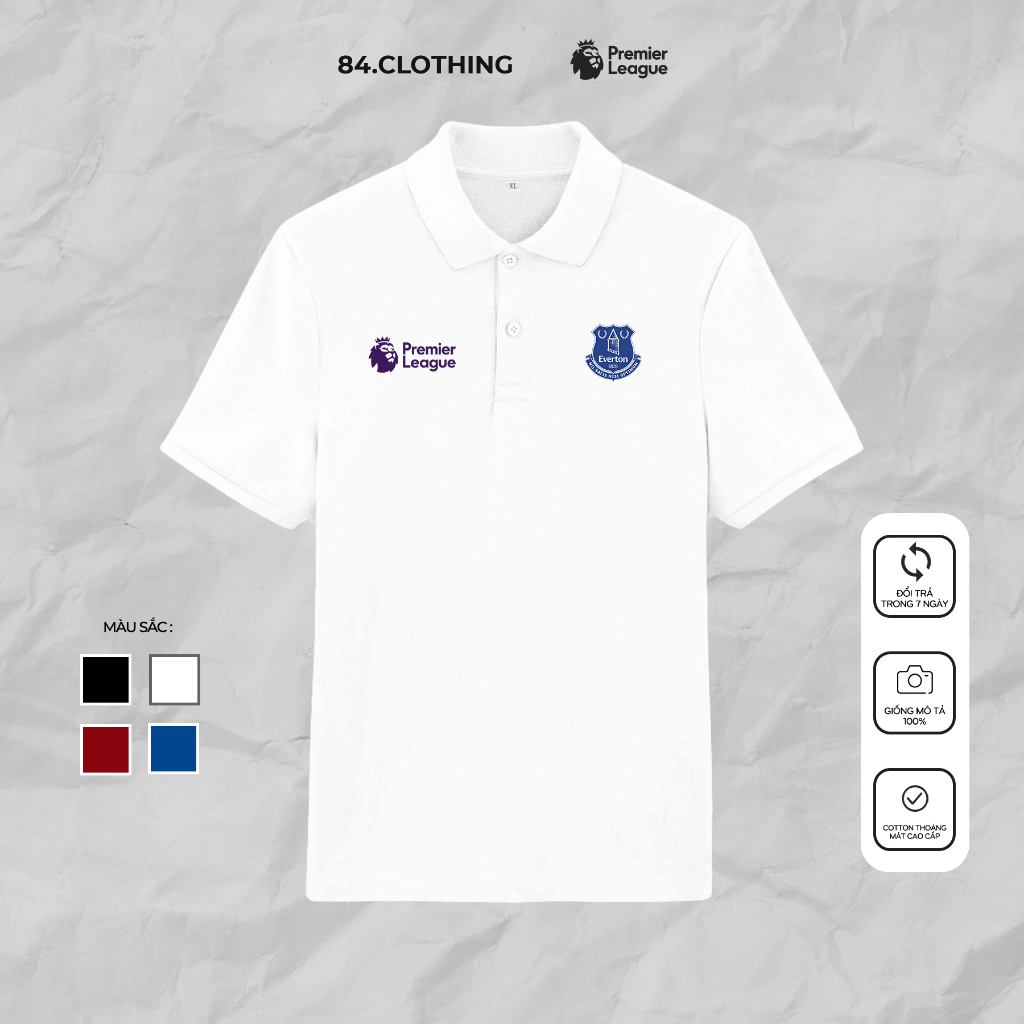 Áo polo EPL Everton chất siêu mát mềm mịn co dãn 84.CLOTHING