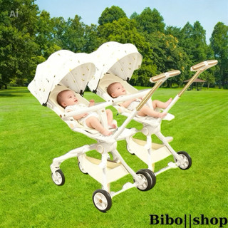 Xe Đẩy Đôi Cho Bé Có Thể Nằm, Đảo Chiều, Gấp Gọn Khi Đi Du Lịch