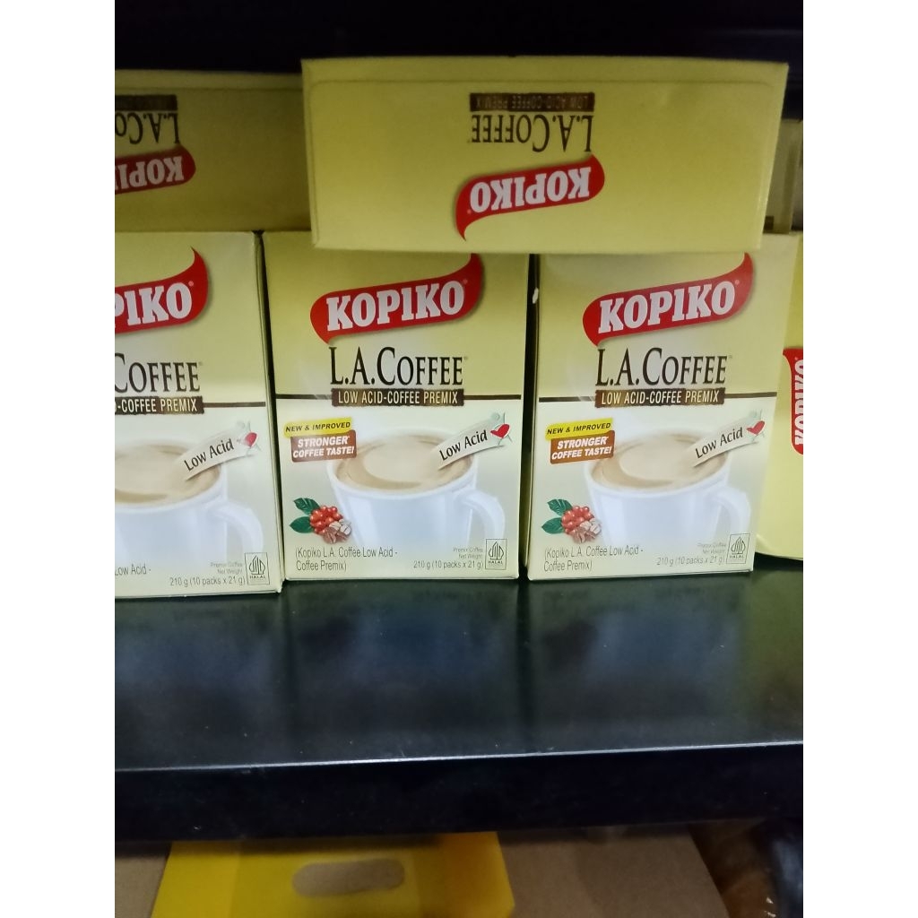 combo 5 hộp cà phê kopiko L. A. coffee low acid 210g