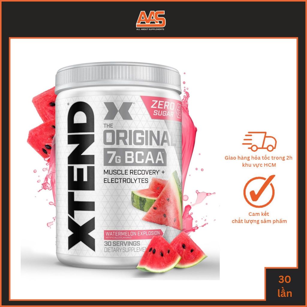 Thực phẩm bảo vệ sức khỏe bột Xtend Original BCAA - 30 lần dùng từ Scivation