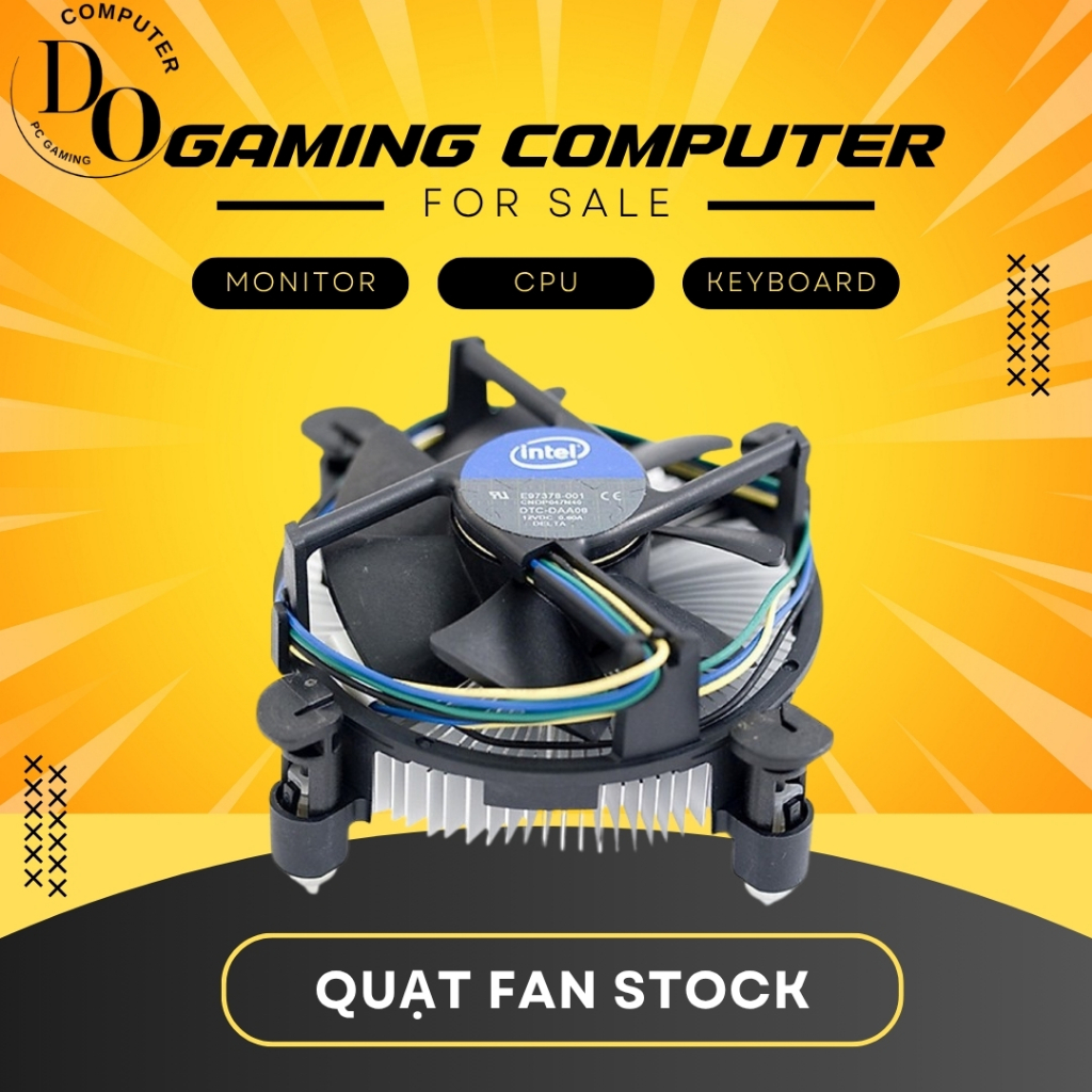 Quạt Tản Stock Intel cũ chạy các dòng socket như: 1155 1150 1151 1200