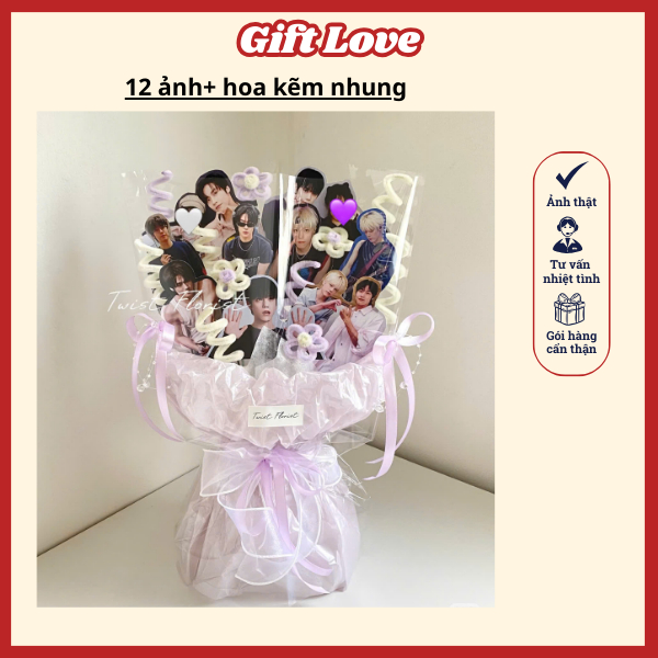 [HỎA TỐC HN] Bó Hoa In Ảnh Idol Theo Yêu Cầu Quà Tặng Đu Idol, Fanmeeting, Tốt Nghiệp, sinh nhật, 8/