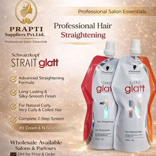 Thuốc uốn duỗi tóc Schwarzkopf Glatt 400mlx2 ( Thái Lan) ( nguyên cặp )