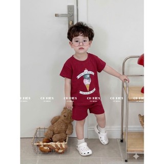 🐻Bộ cộc tay mùa hè in hình cute đáng yêu - Mặc là mê ngay!🐻 ( OH048 )