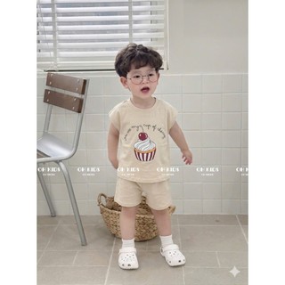 🐻Bộ cộc tay mùa hè in hình cute đáng yêu - Mặc là mê ngay!🐻 ( OH048 )