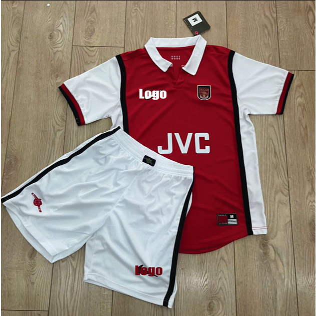 Bộ Quần Áo Bóng Đá CLB Arsenal 1998, Áo Arsenal Retro 1998, Áo Phong Cách Retro Cao Cấp