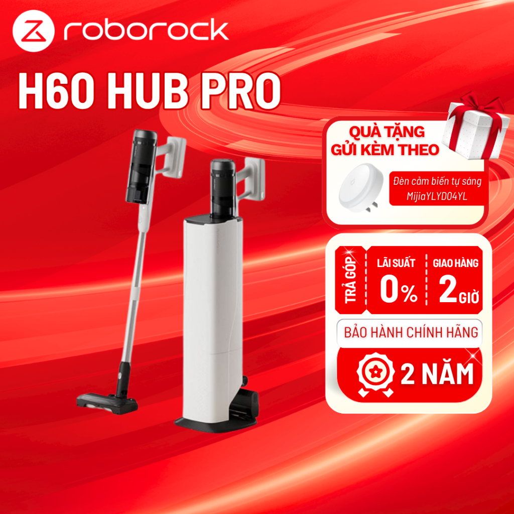 Roborock H60 Hub Pro - Máy hút bụi lau nhà Roborock H60 Hub Pro | Flexi Lite - Bản Quốc Tế