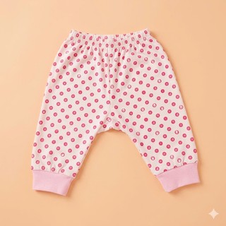 Quần sơ sinh dài chấm bi cao cấp Babiboo BB48