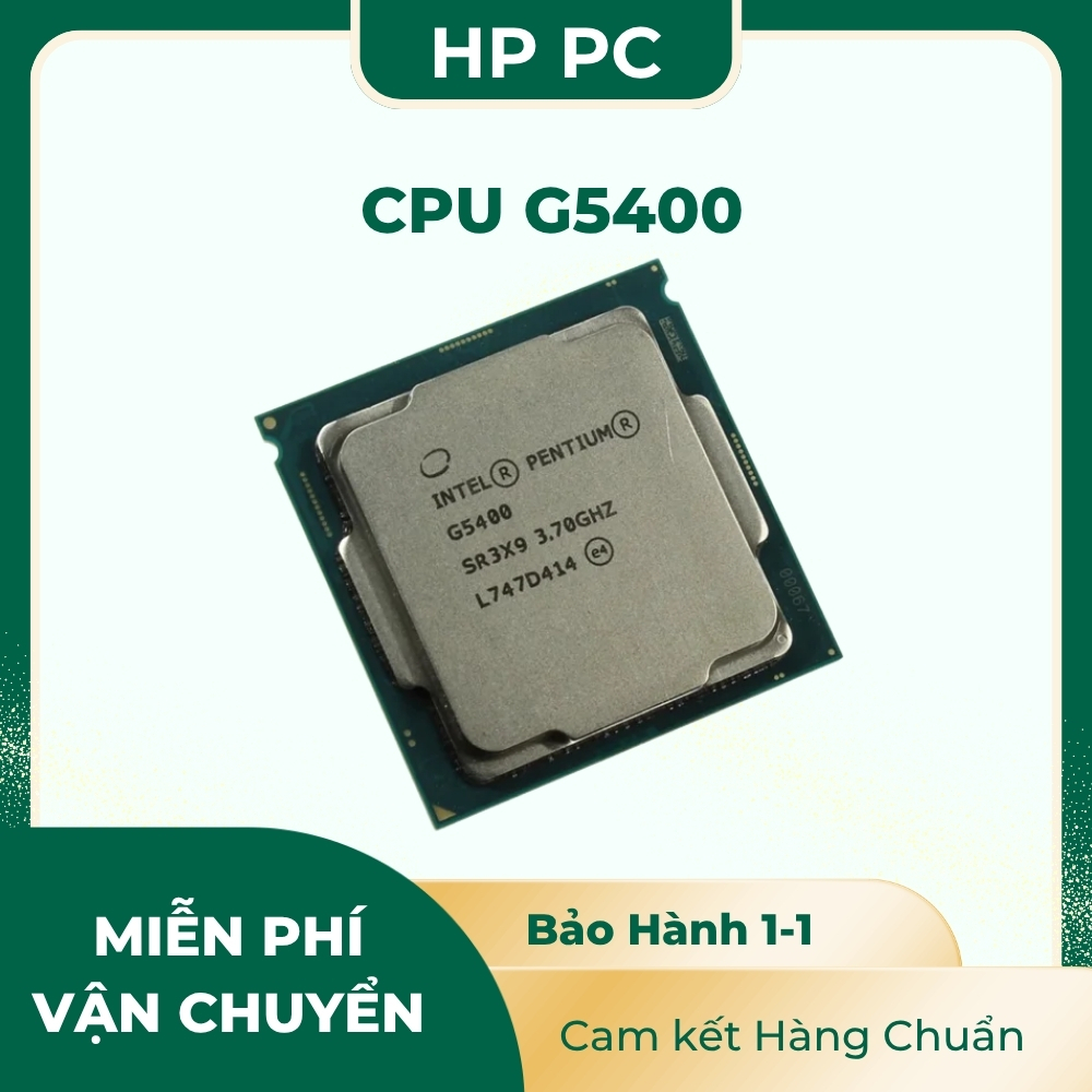CPU Intel Pentium G5400 (3.70GHz, 4M, 2 Cores 4 Threads) Tray New chưa gồm Fan