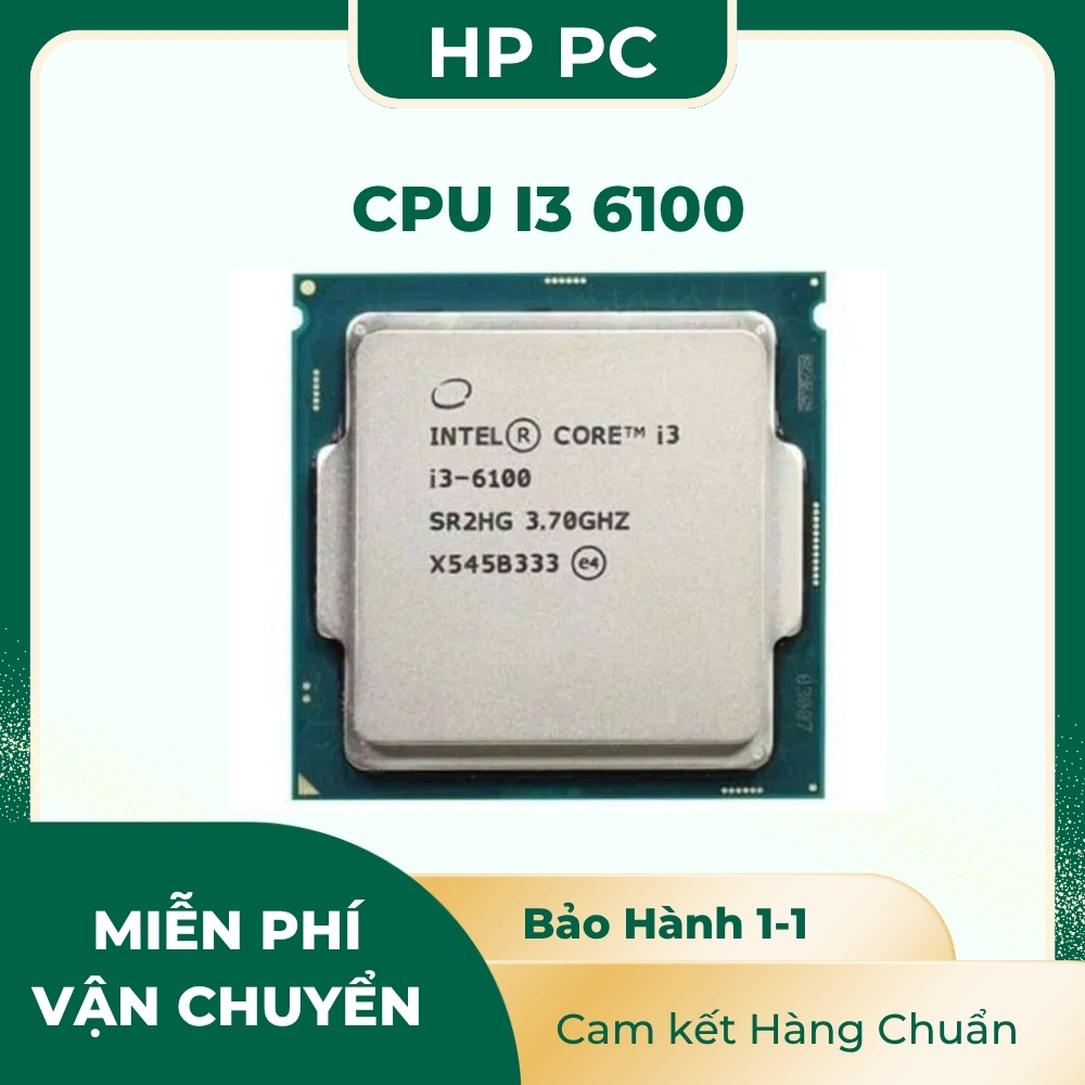 CPU - Bộ Vi Xử Lý-CPU INTEL CORE I3 6100 7100 CŨ ( 3.9Ghz / 3M cache 3L )