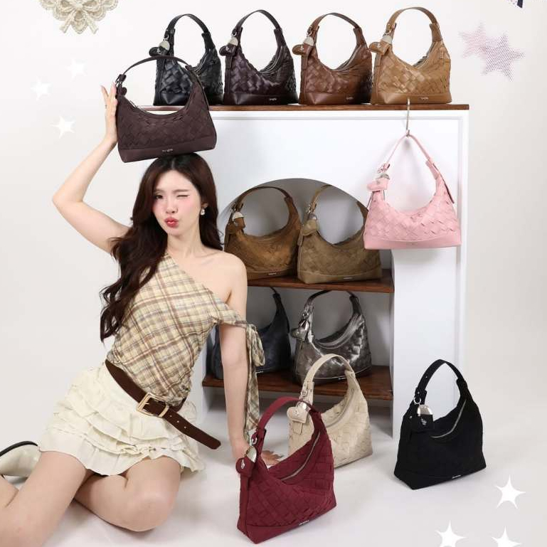 Túi Đeo Vai 8angles Nami Nana 9.5inch Kèm Dây Đeo Chéo + Charm Tim