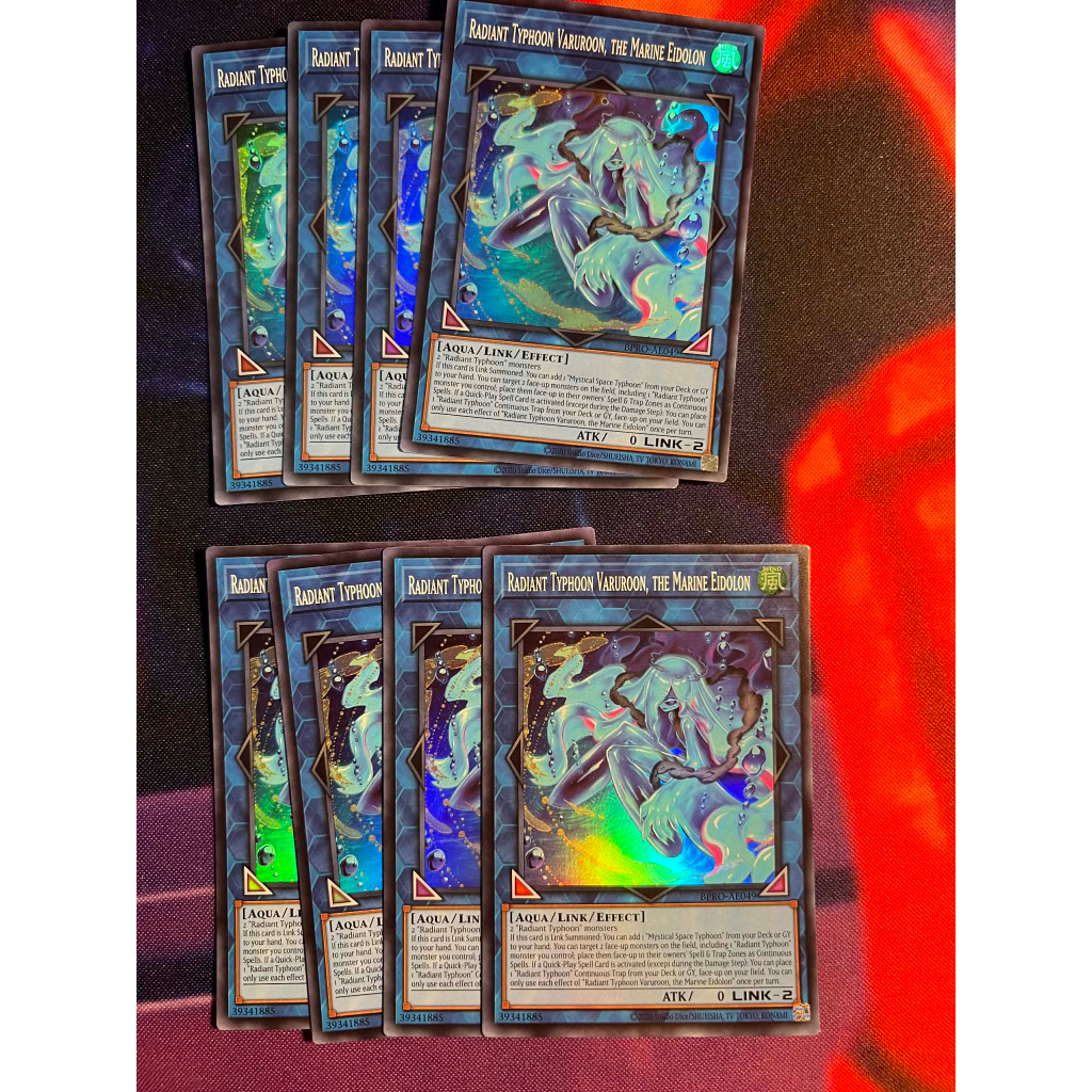 TGT Yugioh thẻ bài Yugioh chính hãng Radiant Typhoon Varuroon, the Marine Eidolon BRPO-AE049 super r
