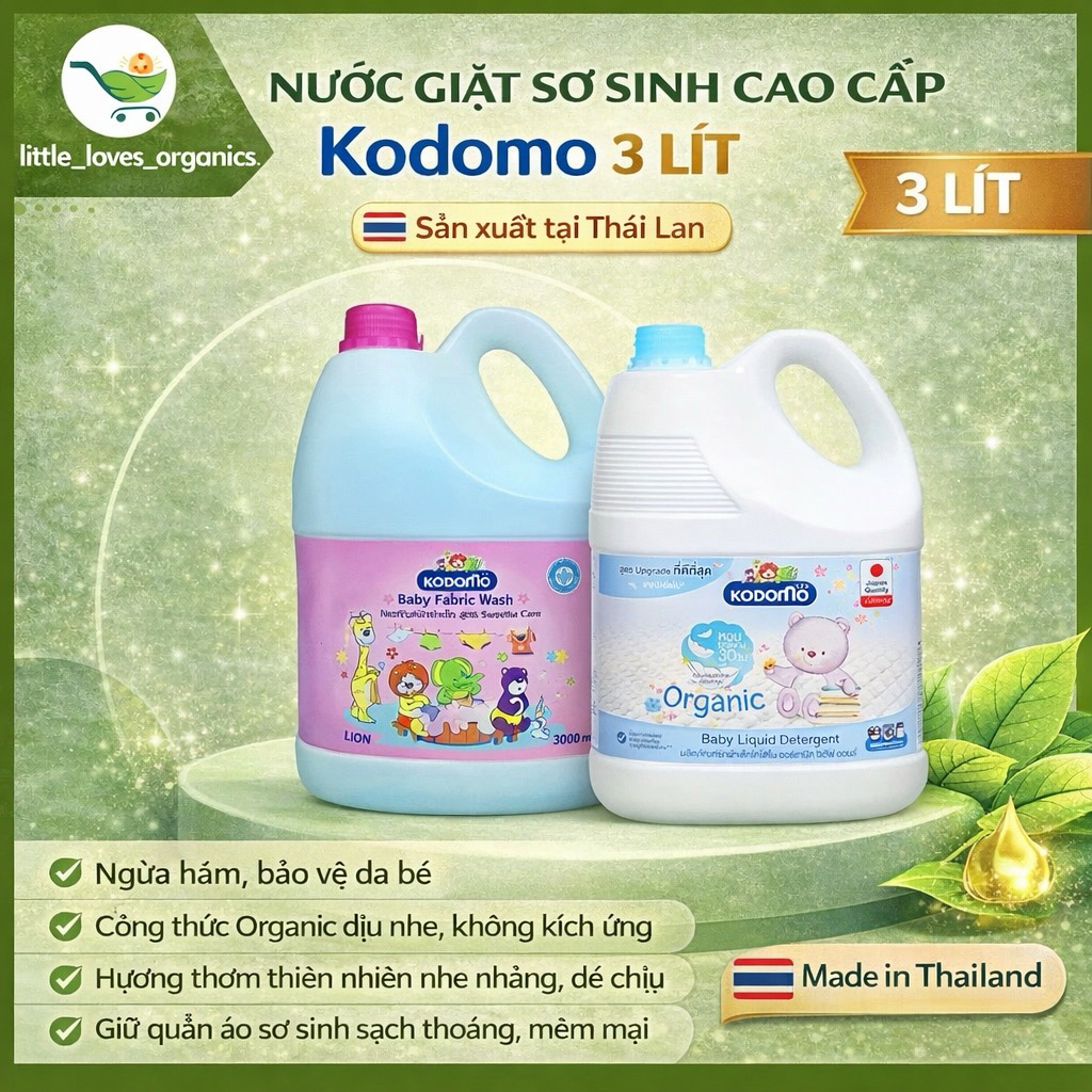 Nước Giặt Và Tẩy Kodomo 3000ml Chính Hãng Thái Lan