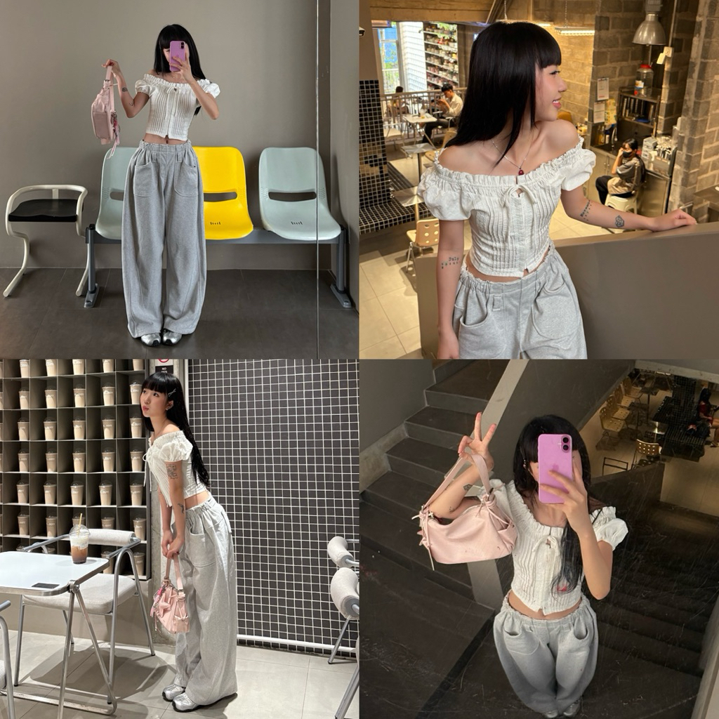 Áo Kiểu DEROSE Xô Trơn Thân Gài Thân Trước Thắt Dây Sau Mang Được Nhiều Kiểu Vai Áo Kiểu Nữ | BigBuy360 - bigbuy360.vn