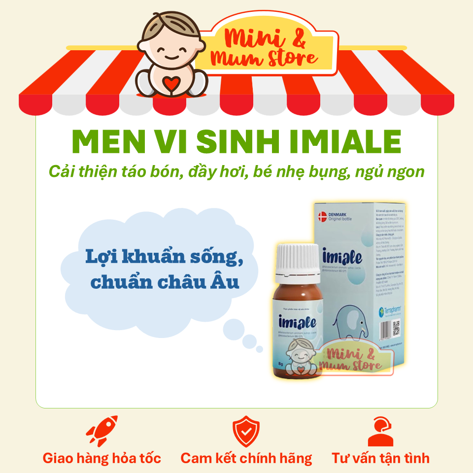 Men vi sinh Imiale - Cải thiện tiêu hóa, biếng ăn, tăng đề kháng - Từ Đan Mạch [Date 06.2027]