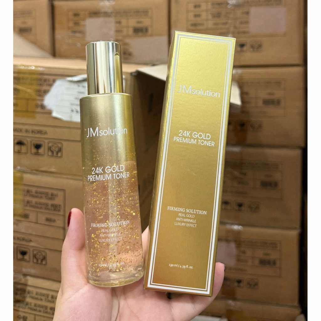 Nước Cân Bằng Vàng JM SOLUTION 24K Gold Premium Toner