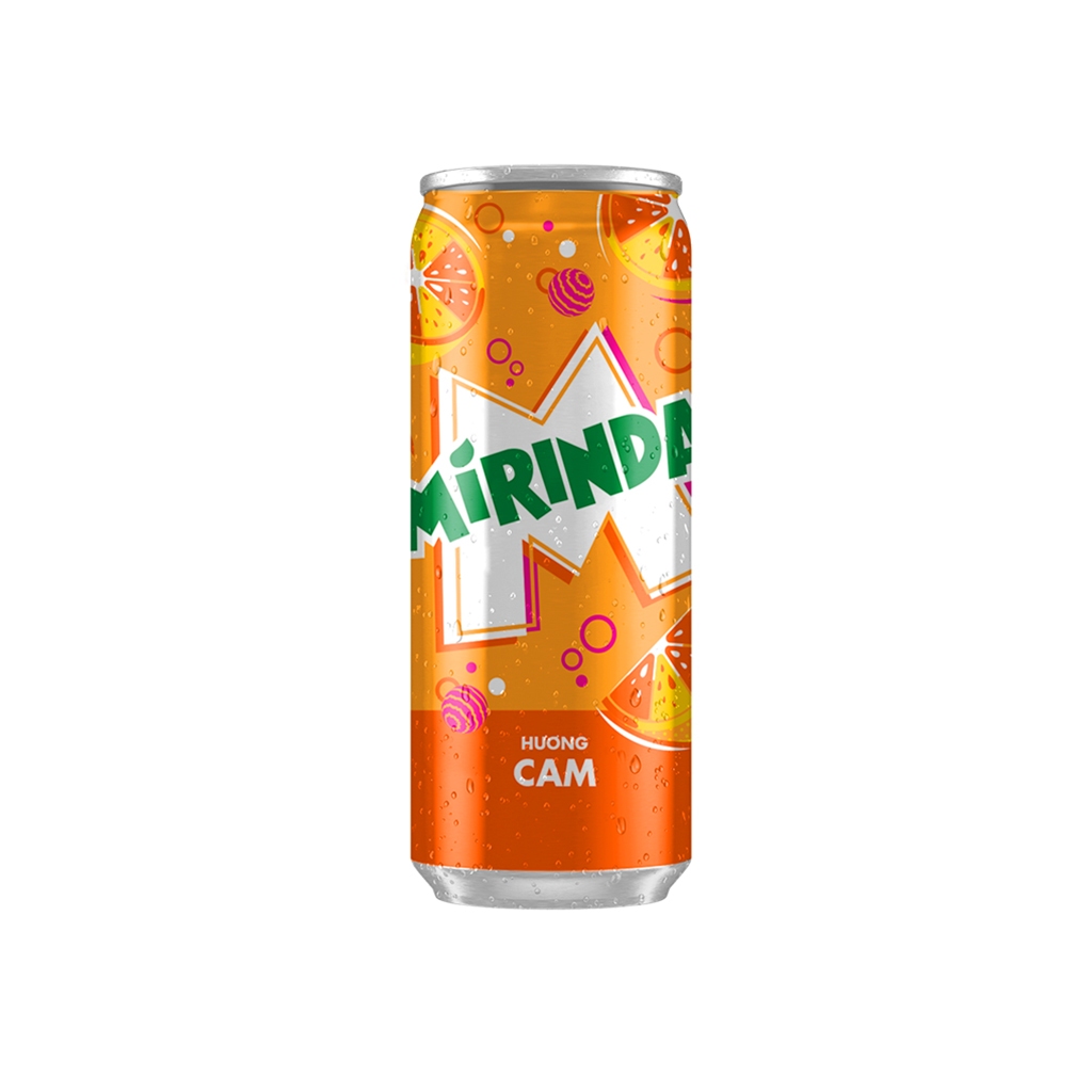 Nước ngọt Mirinda hương cam lon 320ml