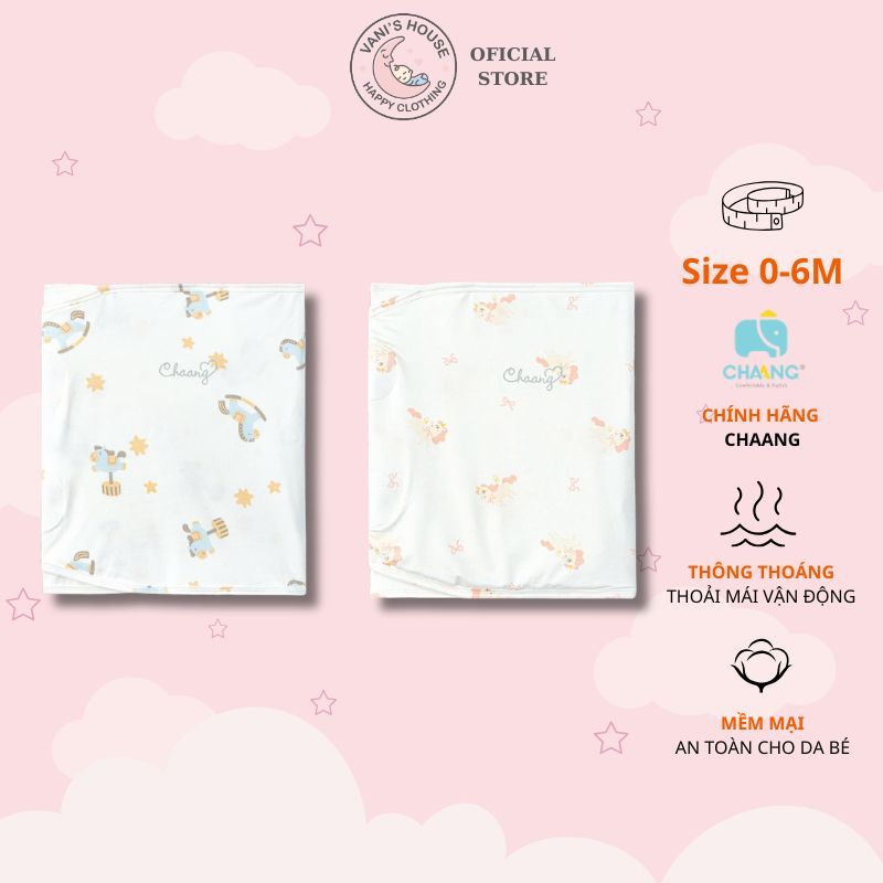 Quấn kén cho bé sơ sinh bé trai bé gái Chaang hugme êm mềm BOSS2026D03
