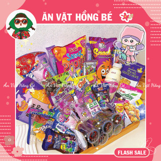 Bánh Kẹo Màu Tím / Thế Giới Đồ Ăn Vặt Màu Tím, Concept Trang Trí Giỏ Quà Bánh Kẹo