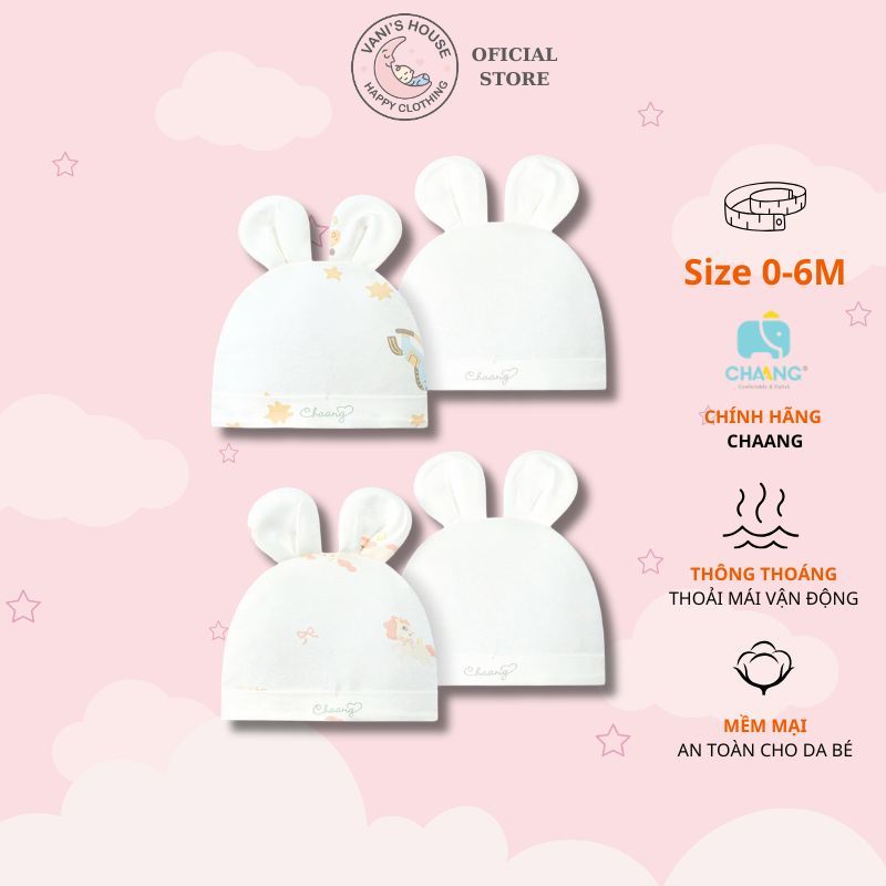 Set 2 mũ tai thú cho bé sơ sinh bé trai bé gái Chaang Wild BOSS2026D03