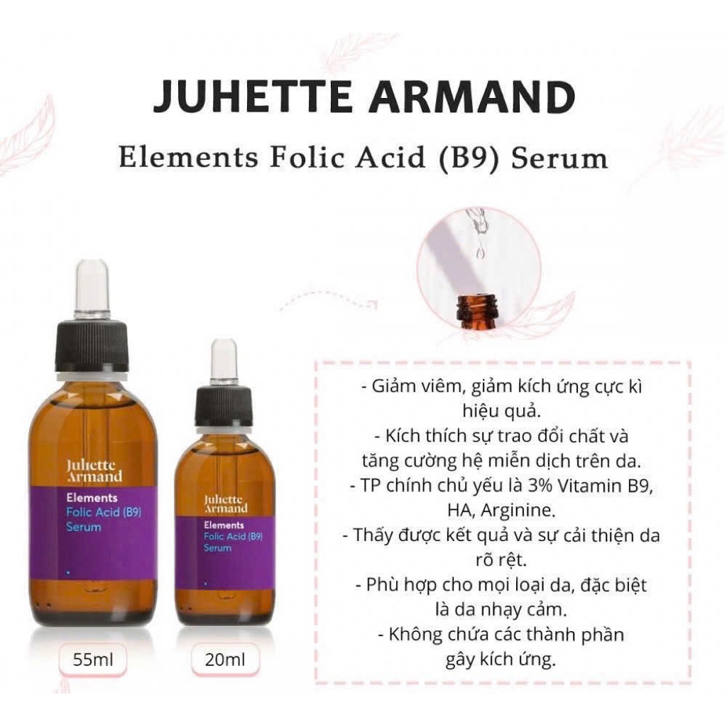 serum phục hồi giảm kích ứng B9 Juliette Armand hàng công ty