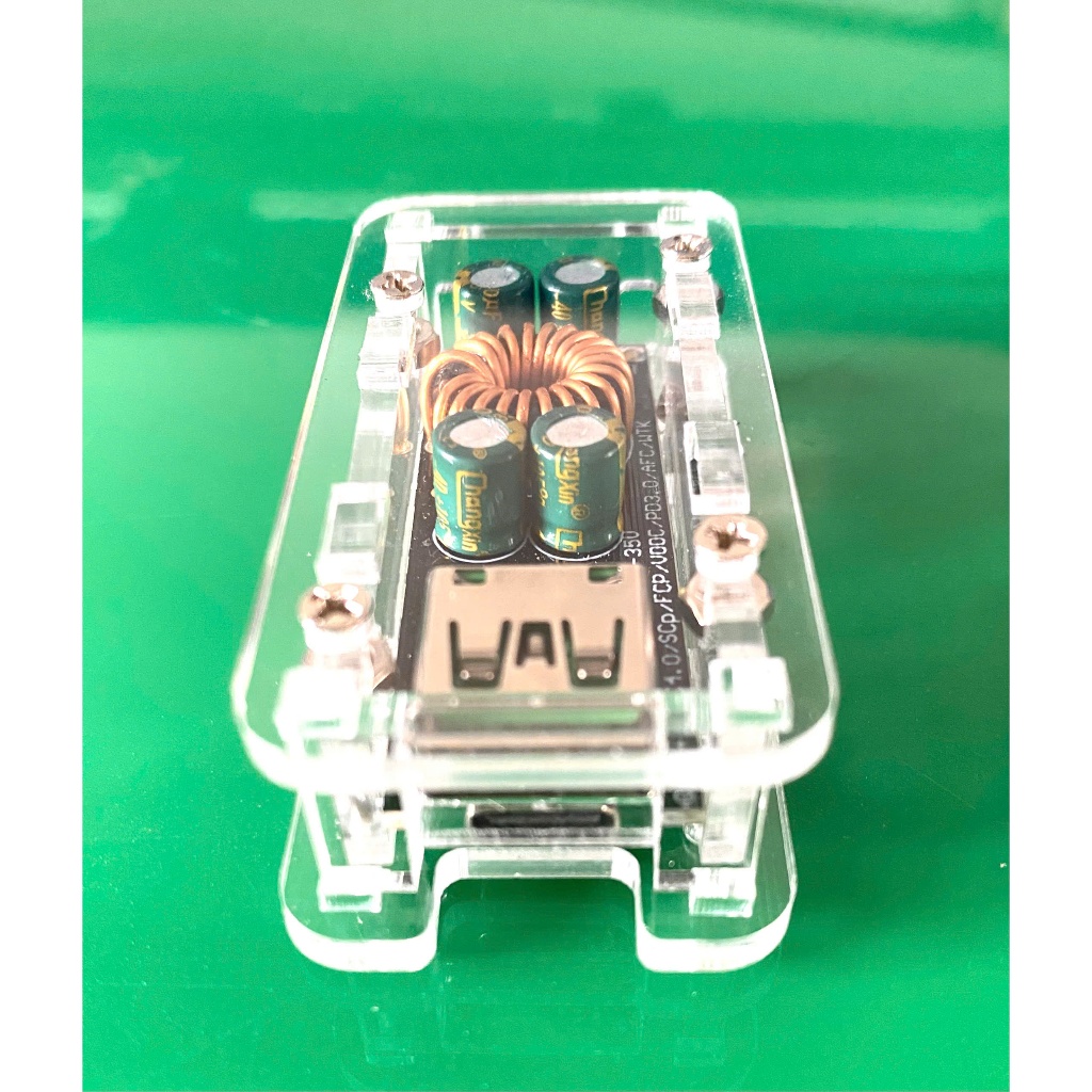 Box và Mạch Sạc Siêu nhanh 60-100W PD chip 3518 Qc4.0 Qc3.0 hạ áp 6-35v Cổng sạc Type C và USB A, sạ