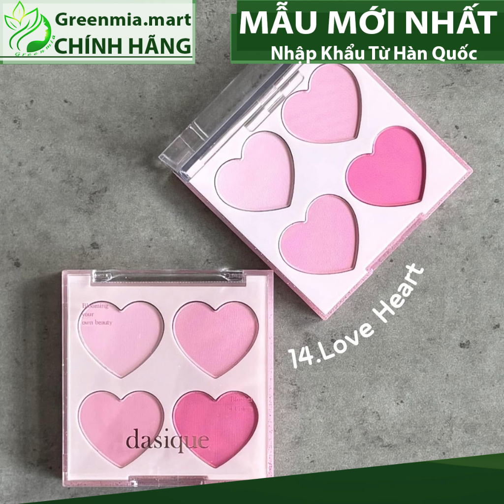 Phấn Má Hồng Dasique Màu 14 Love Heart Dasique Blending Mood Cheek Tone Hồng Baby Xinh Xắn [NHẬP KHẨ