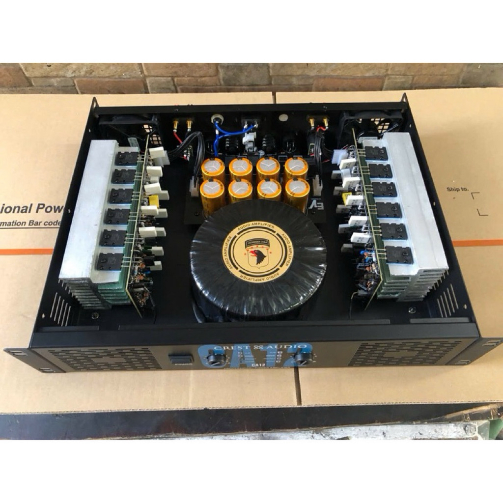 Cục Đẩy 2 Kênh CA12. 24 Sò. 2200W